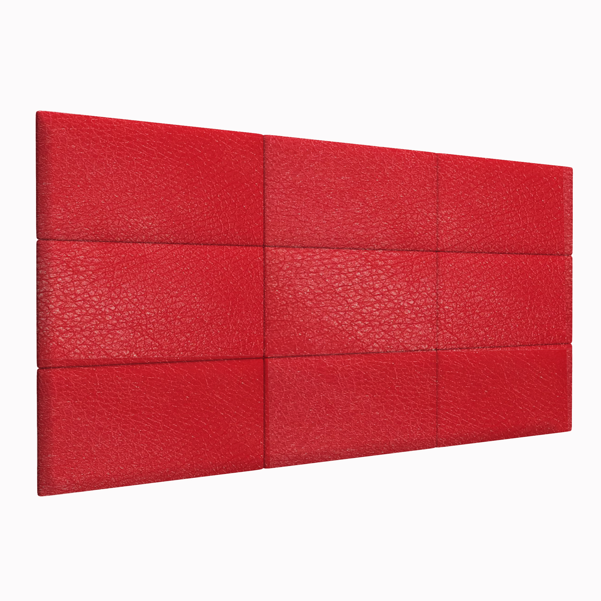 фото Шумо звукоизоляционные мягкие панели eco leather red 30х60 см 4 шт. tartilla