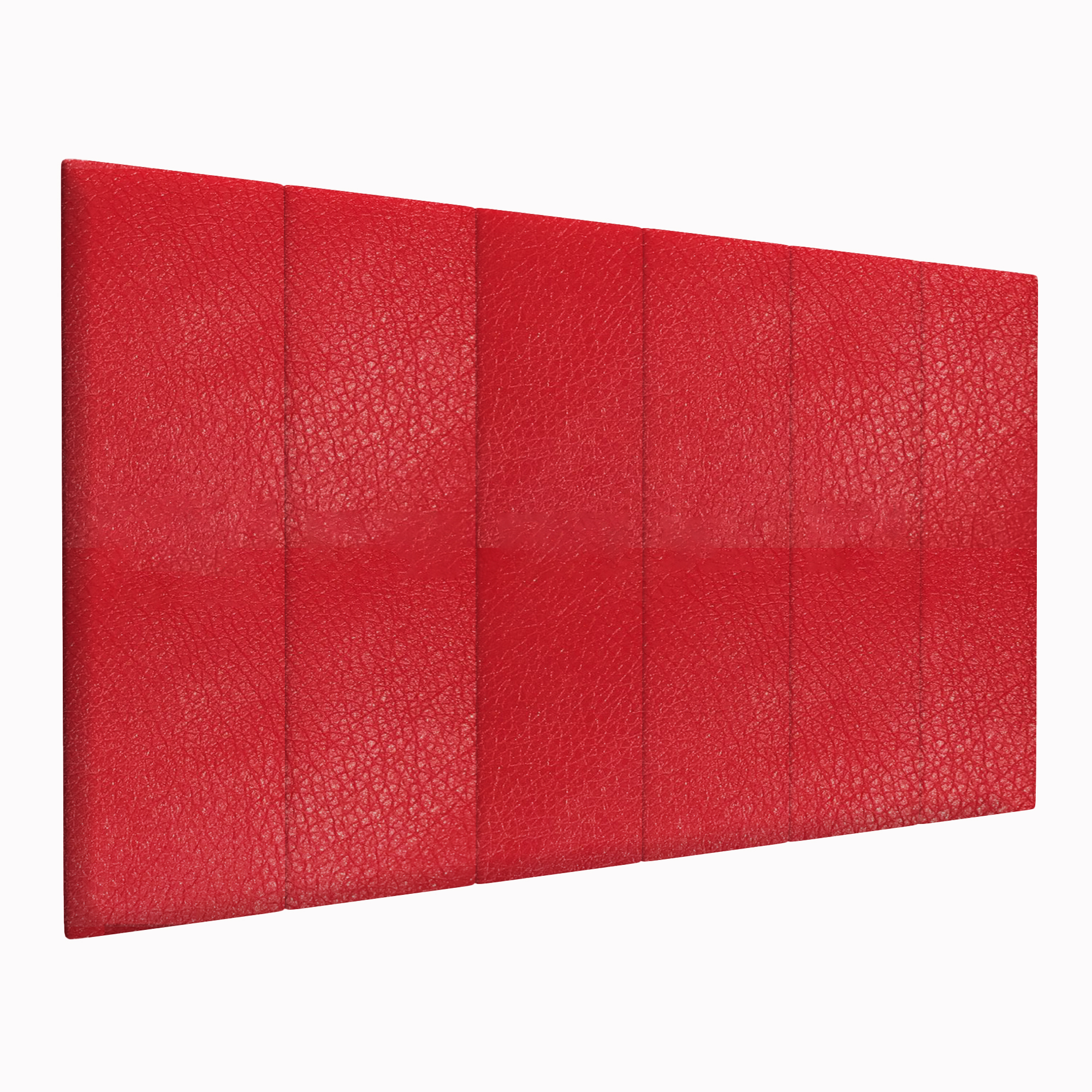 фото Шумо звукоизоляционные мягкие панели eco leather red 30х100 см 4 шт. tartilla