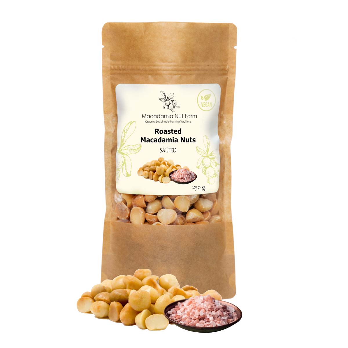 

Орехи Макадамия обжареные соленые Macadamia Nut / 250 гр.