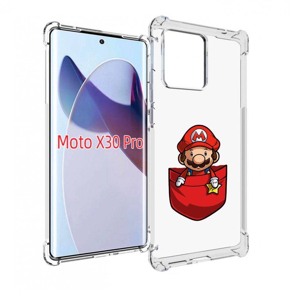 

Чехол MyPads марио в кармашке детский для Motorola Moto X30 Pro, Прозрачный, Tocco