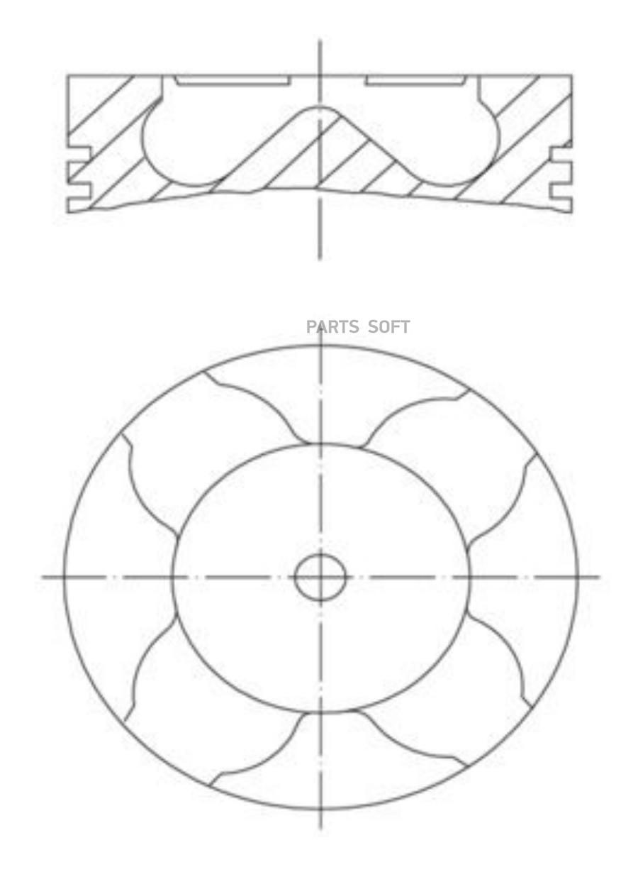 

Поршень Mahle/Knecht 458Pi00001000