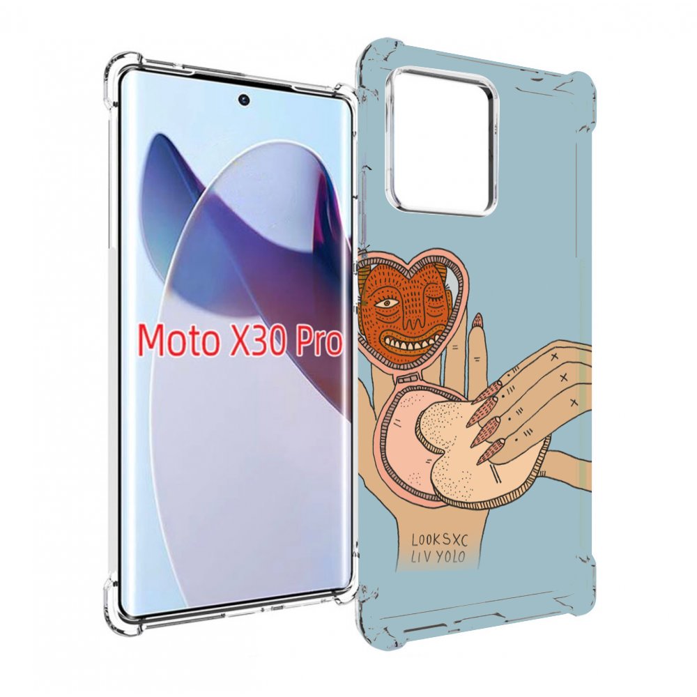 

Чехол MyPads макияж картинка женский для Motorola Moto X30 Pro, Прозрачный, Tocco