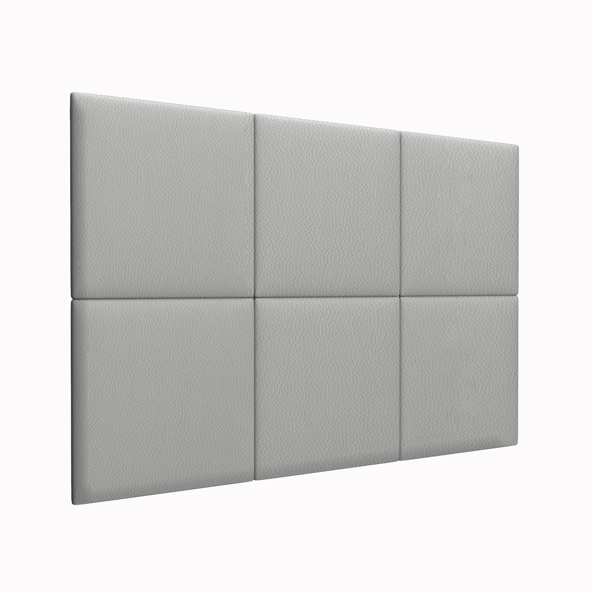 фото Шумо звукоизоляционные мягкие панели eco leather grey 50х50 см 1 шт. tartilla