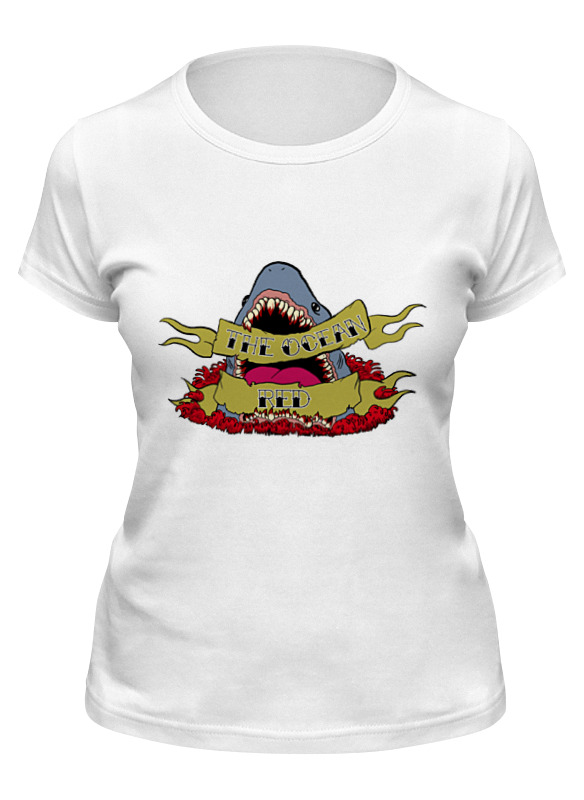 

Футболка женская Printio Shark белая 2XL, Белый, Shark