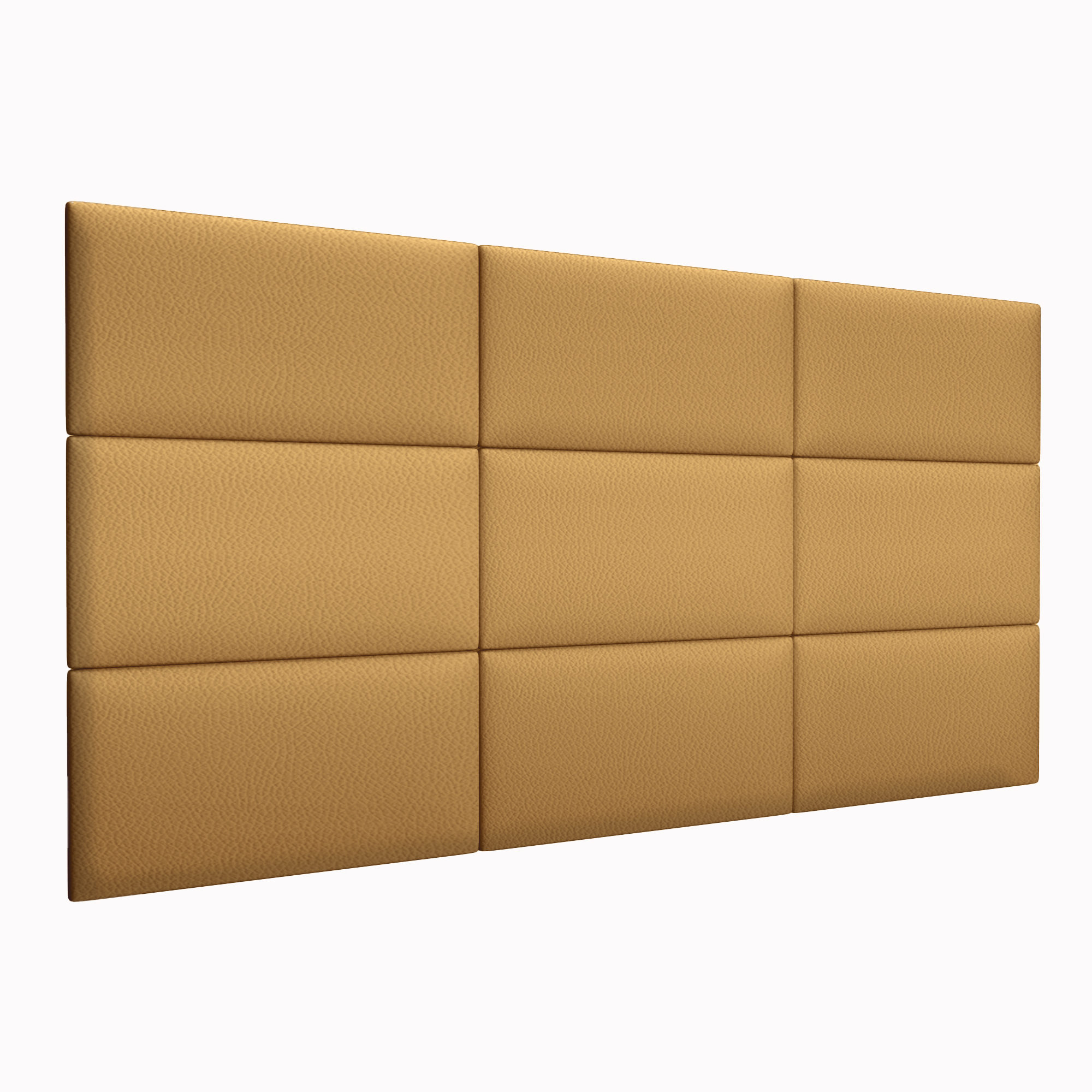 фото Шумо звукоизоляционные мягкие панели eco leather gold 30х60 см 4 шт. tartilla