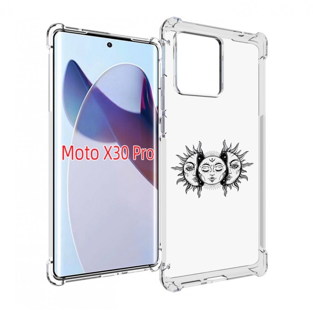 

Чехол MyPads луна-в-солнце для Motorola Moto X30 Pro, Прозрачный, Tocco