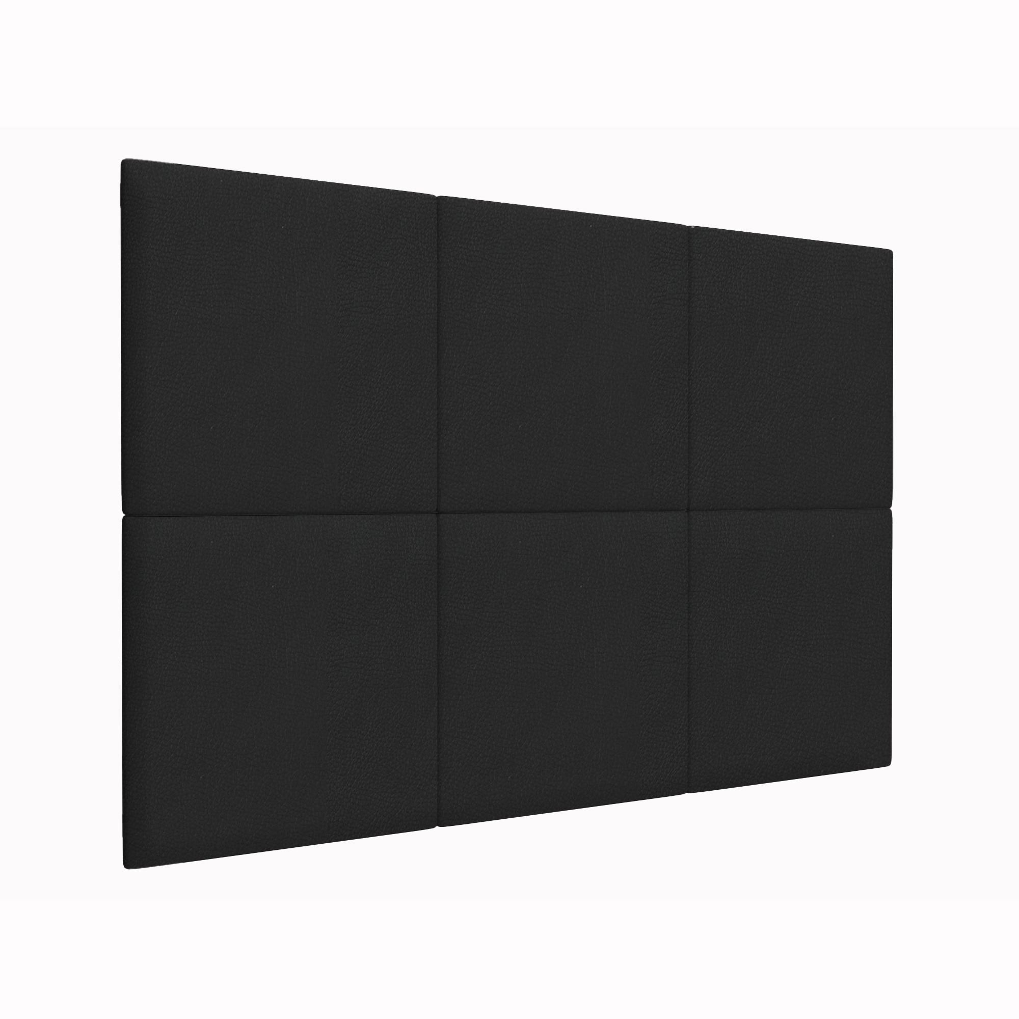 фото Шумо звукоизоляционные мягкие панели eco leather black 50х50 см 2 шт. tartilla