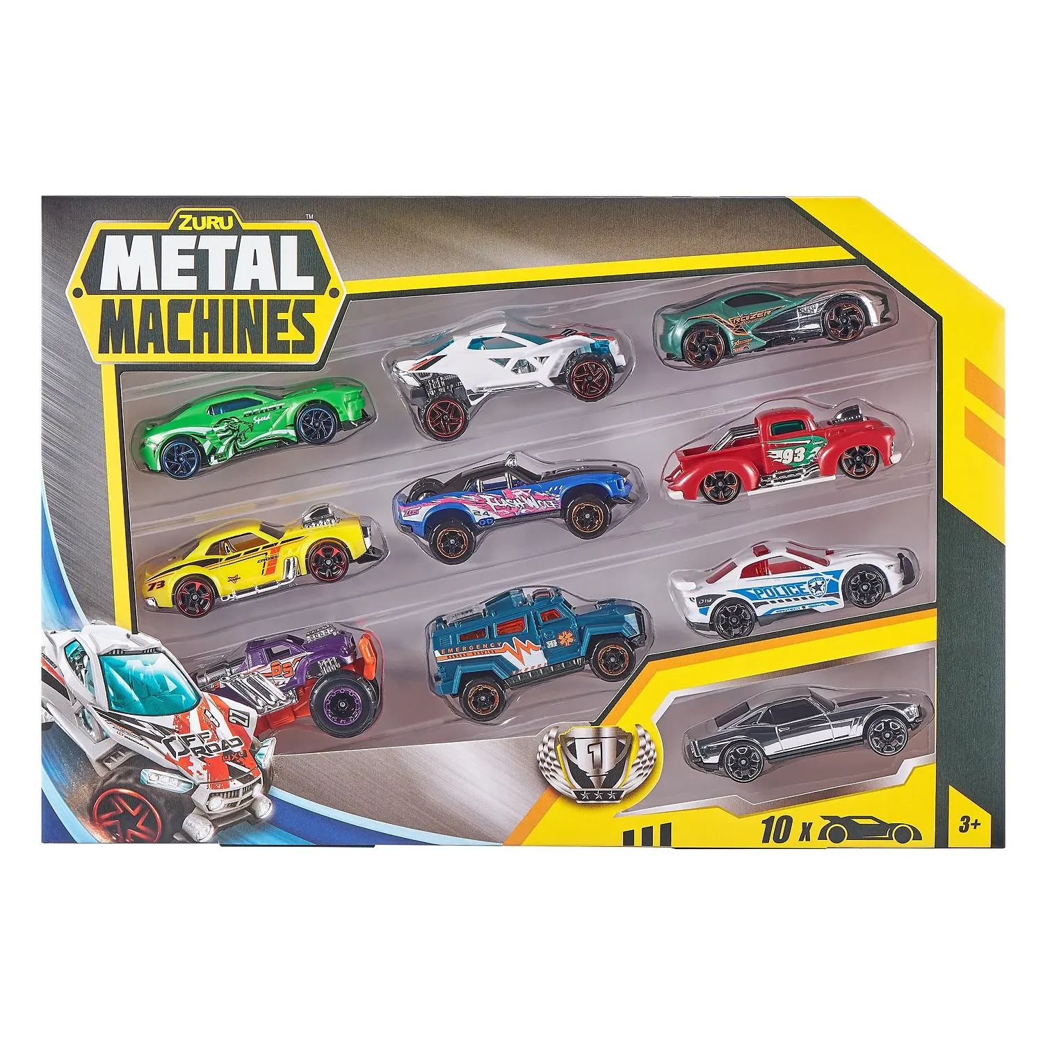 Набор игровой Metal Machines Cars Series2 Multi Pack Car, 10PK