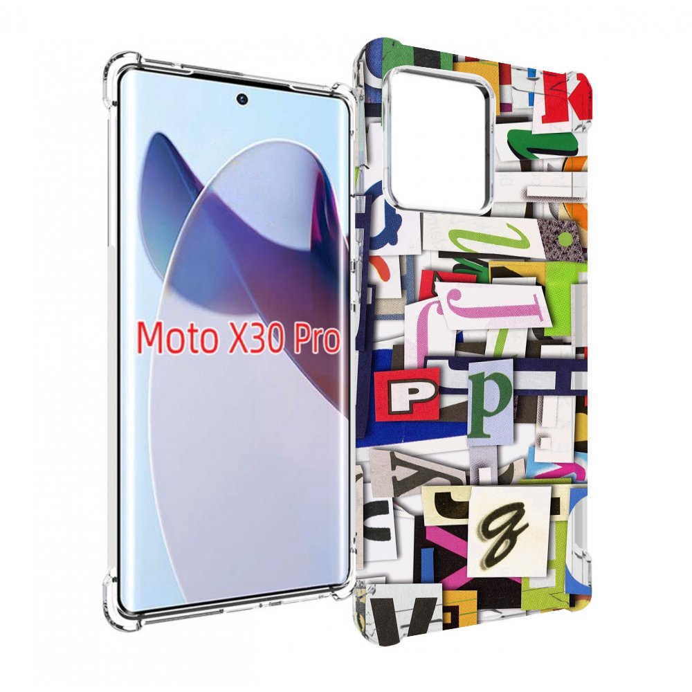 

Чехол MyPads ломанные-буквы для Motorola Moto X30 Pro, Прозрачный, Tocco