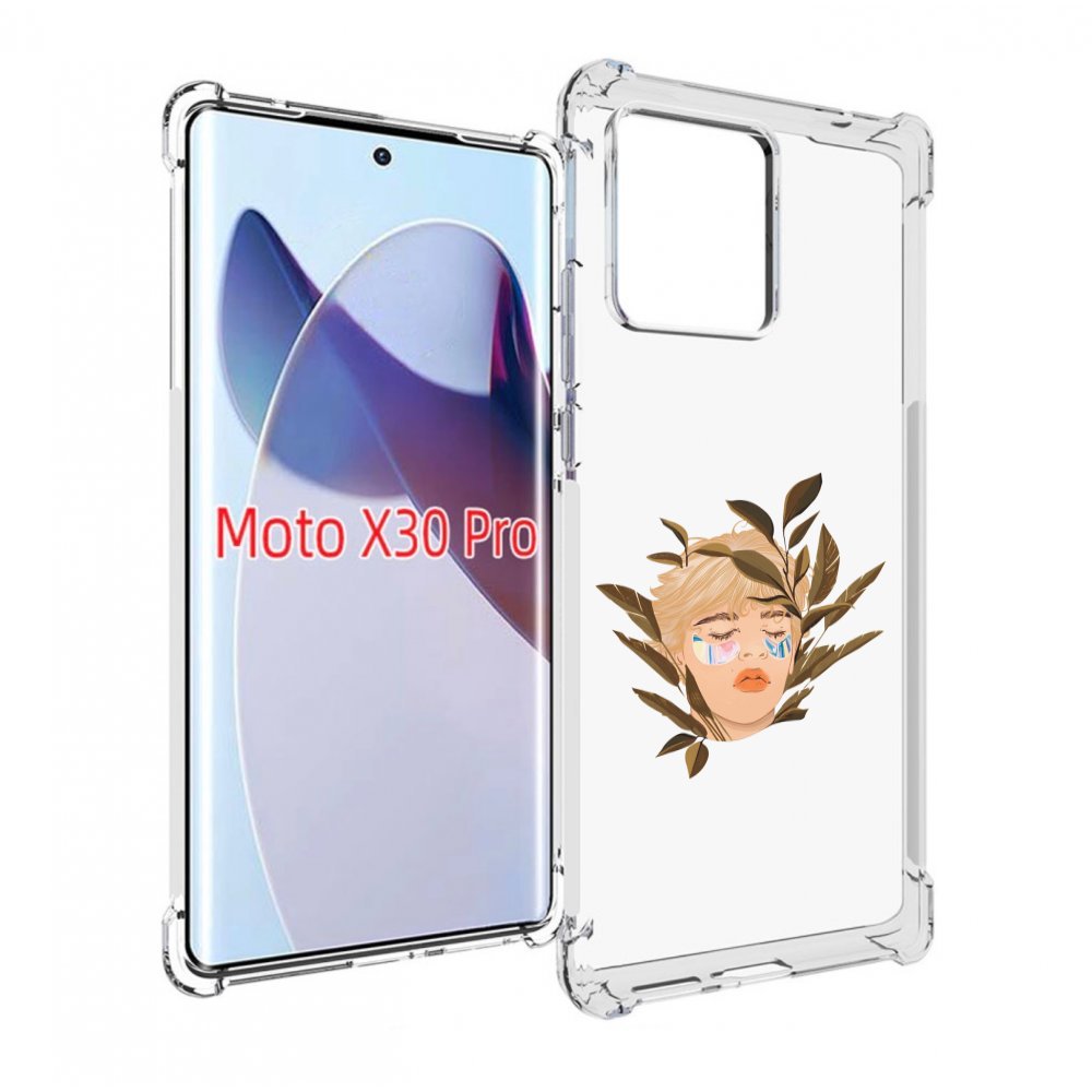 

Чехол MyPads лицо-с-патчами для Motorola Moto X30 Pro, Прозрачный, Tocco