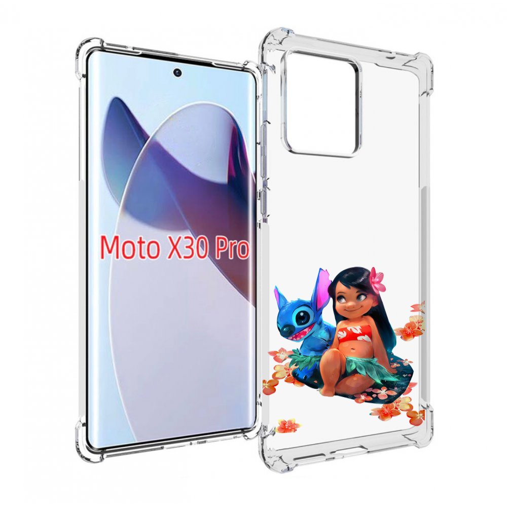

Чехол MyPads лила-и-стич детский для Motorola Moto X30 Pro, Прозрачный, Tocco
