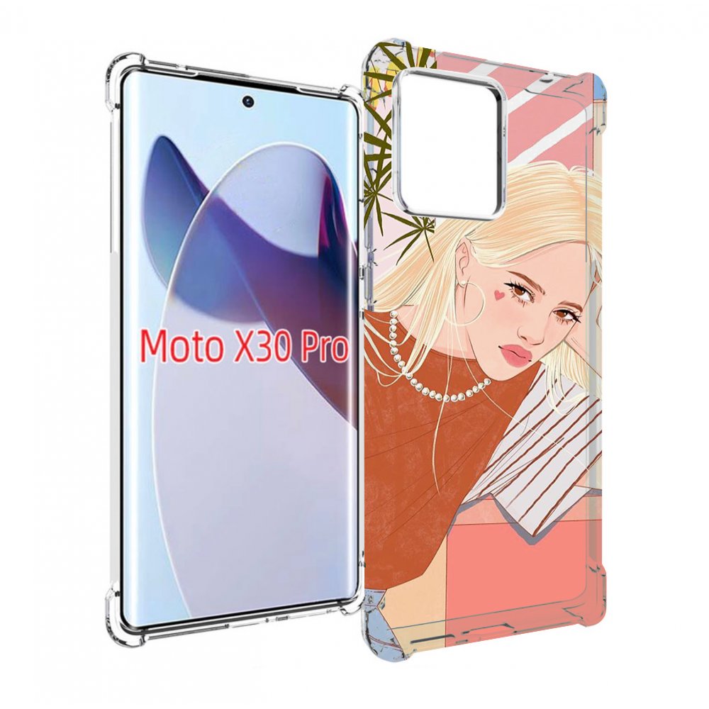 

Чехол MyPads летняя-девочка женский для Motorola Moto X30 Pro, Прозрачный, Tocco