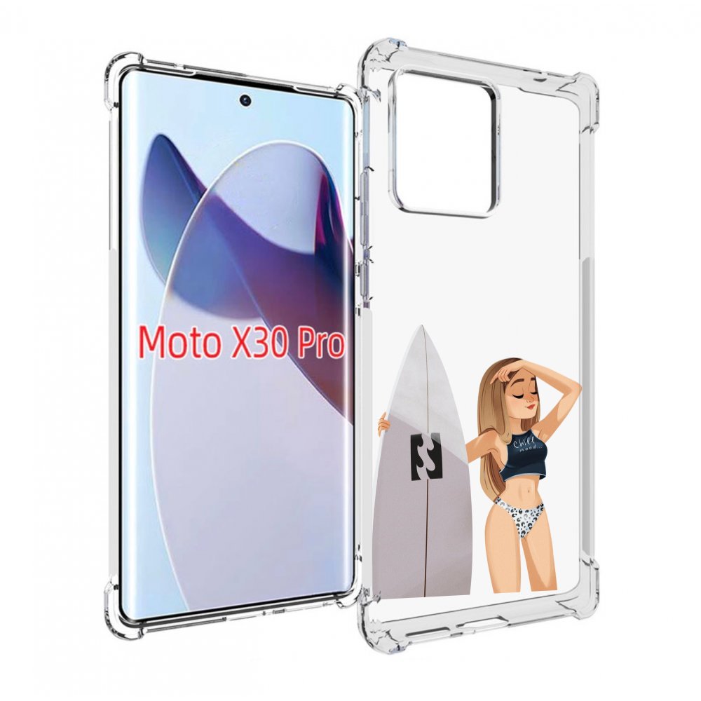 

Чехол MyPads летний-серф для Motorola Moto X30 Pro, Прозрачный, Tocco