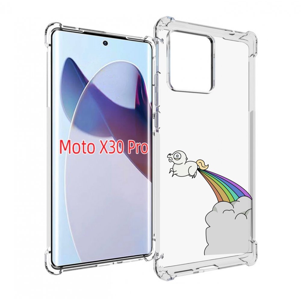 

Чехол MyPads летающее-пони детский для Motorola Moto X30 Pro, Прозрачный, Tocco