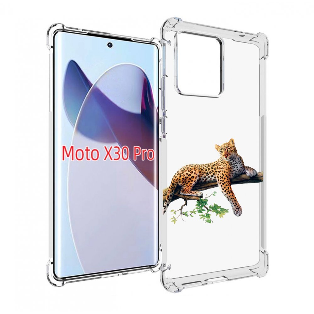 

Чехол MyPads леопард-на-дереве детский для Motorola Moto X30 Pro, Прозрачный, Tocco