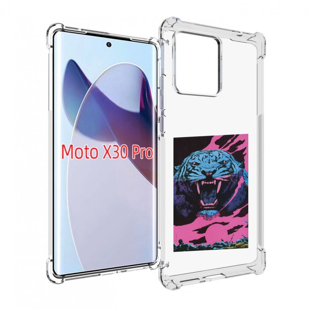 

Чехол MyPads лев с розовыми зубами для Motorola Moto X30 Pro, Прозрачный, Tocco