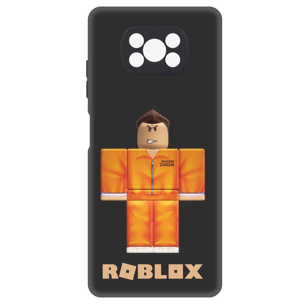 

Чехол-накладка Софт Roblox-Заключенный для Xiaomi Poco X3 Pro, Черный