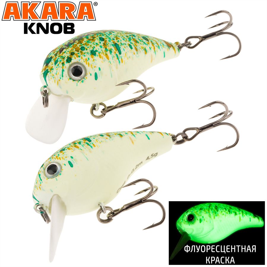 

Воблер Akara Knob 38F 4,5 гр A-225, Разноцветный, Knob