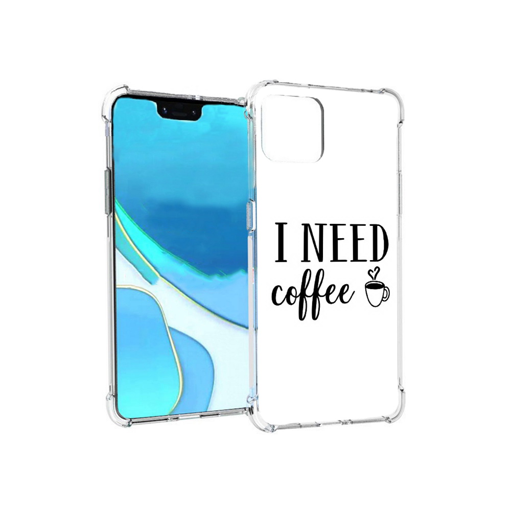 

Чехол MyPads Tocco для Google Pixel 4 XL Мне нужен кофе, Прозрачный, Tocco