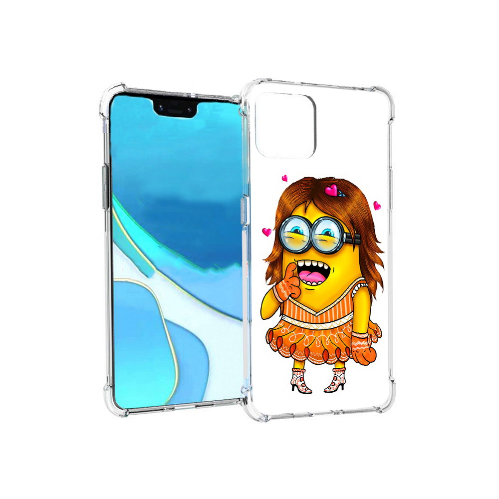 

Чехол MyPads Tocco для Google Pixel 4 XL Миньон девочка, Прозрачный, Tocco