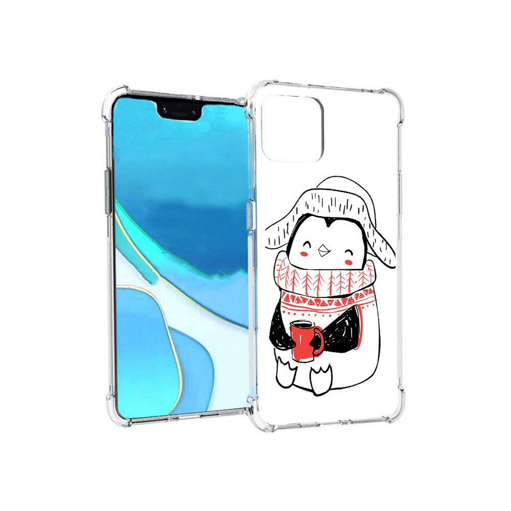 

Чехол MyPads Tocco для Google Pixel 4 XL Милый пингвин, Прозрачный, Tocco