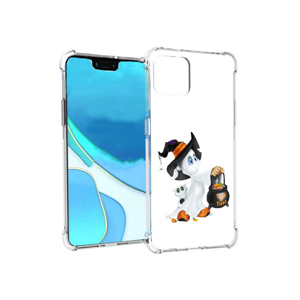

Чехол MyPads Tocco для Google Pixel 4 XL Маленький призрак, Прозрачный, Tocco