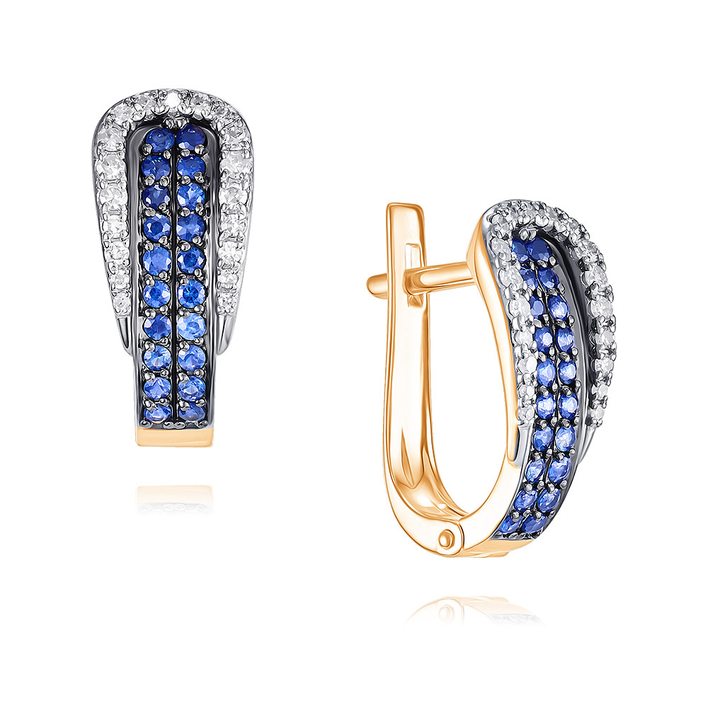 

Серьги из красного золота ADAMAS 24040910/01-А50ДЧ-432, бриллиант/сапфир, 24040910/01-А50ДЧ-432