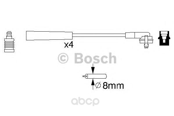 

Комплект высоковольтных проводов BOSCH 0986356700