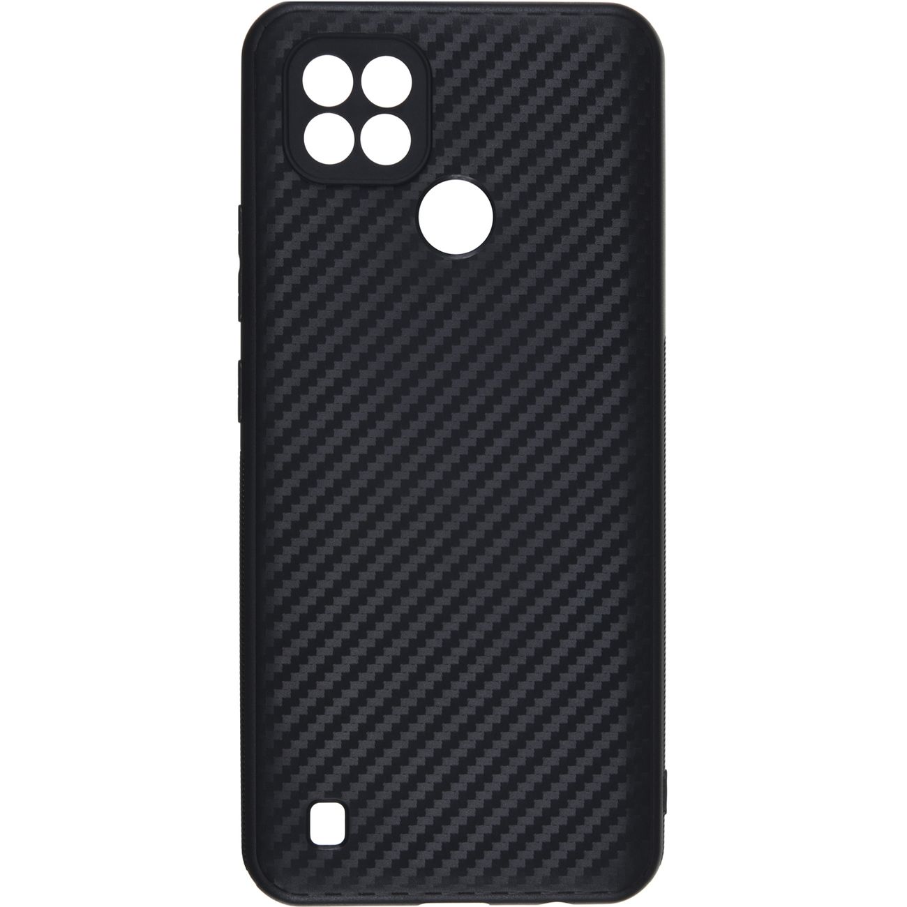 фото Чехол carmega realme c21 carbon tpu black (car-sc-rlm21cbtpu)