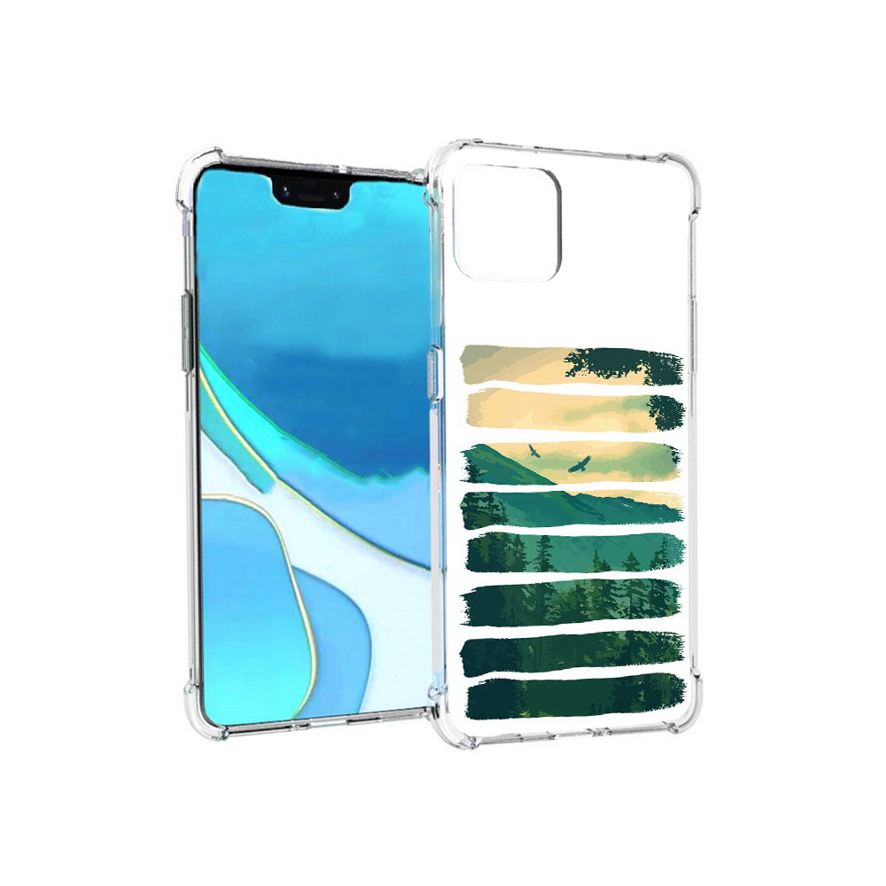 

Чехол MyPads Tocco для Google Pixel 4 XL Лесная чаща, Прозрачный, Tocco
