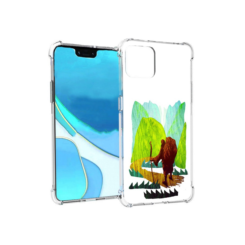 

Чехол MyPads Tocco для Google Pixel 4 XL Лесная тропа, Прозрачный, Tocco
