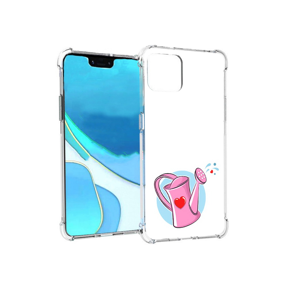 

Чехол MyPads Tocco для Google Pixel 4 XL Лейка любви 14 февраля, Прозрачный, Tocco