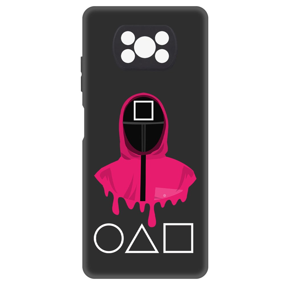 

Чехол-накладка Софт Игра в кальмара-Начальник для Xiaomi Poco X3, Черный