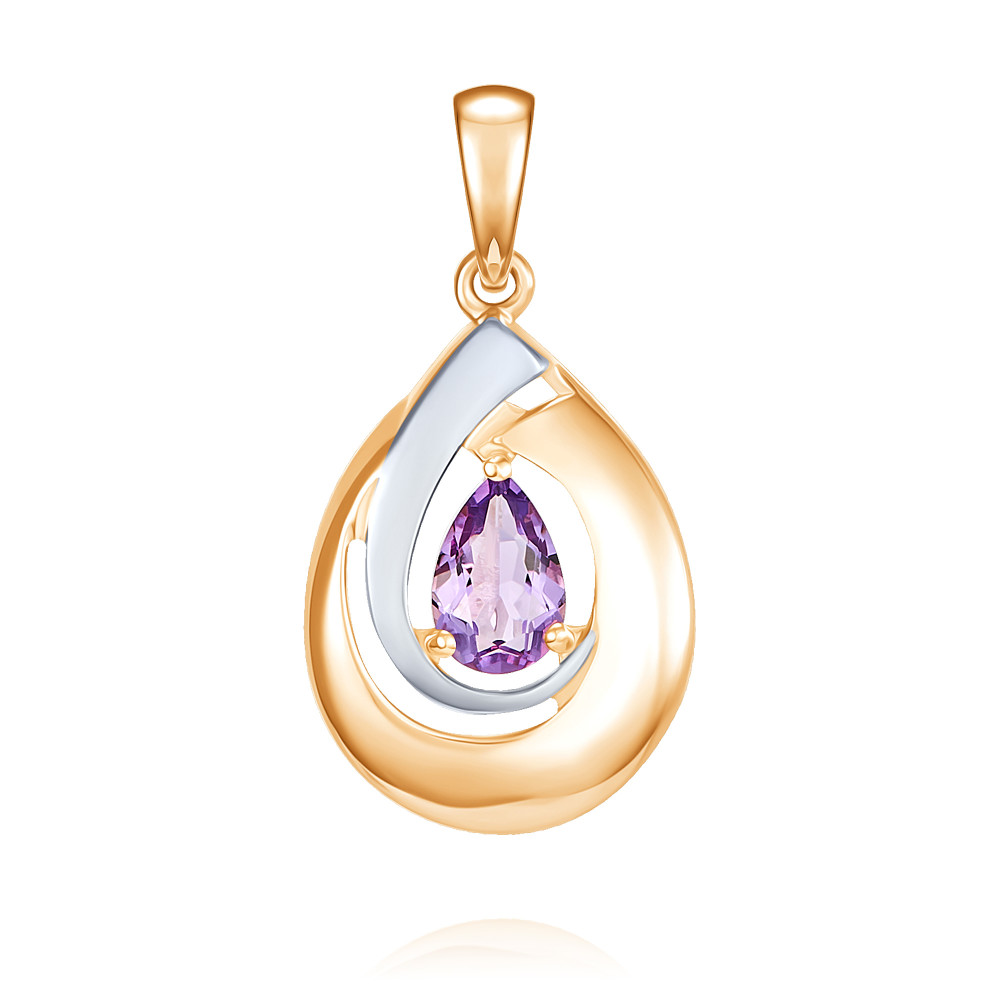 Кулон из красного золота ADAMAS 34040839/01-А50Д-653, аметист