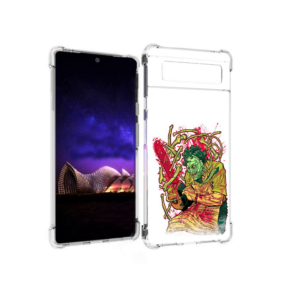 

Чехол MyPads Tocco для Google Pixel 6 яркий мясник, Прозрачный, Tocco