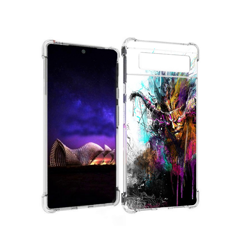 

Чехол MyPads Tocco для Google Pixel 6 яркий дьявол, Прозрачный, Tocco