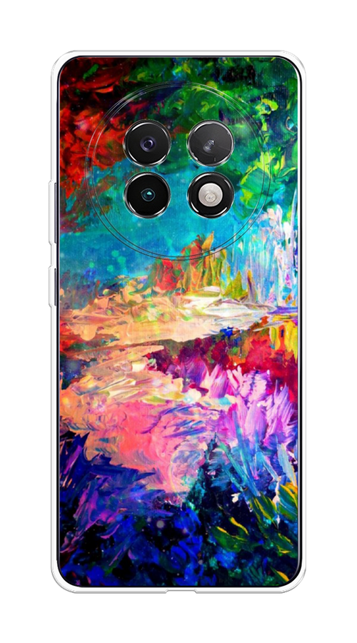 

Чехол на Realme 13+ "Лес-гуашь", Синий;розовый;зеленый, 2518750-1