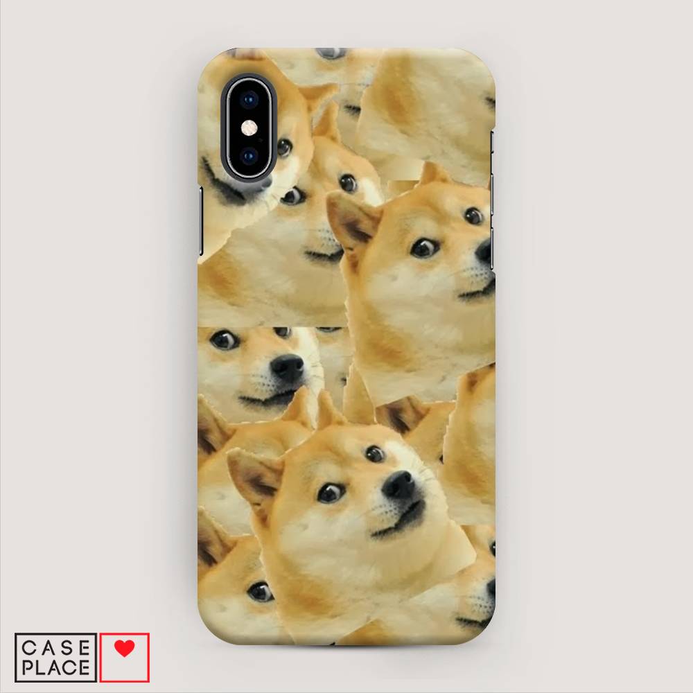 

Пластиковый чехол "Собака-подозревака фон" на Apple iPhone X (10), 11020-7