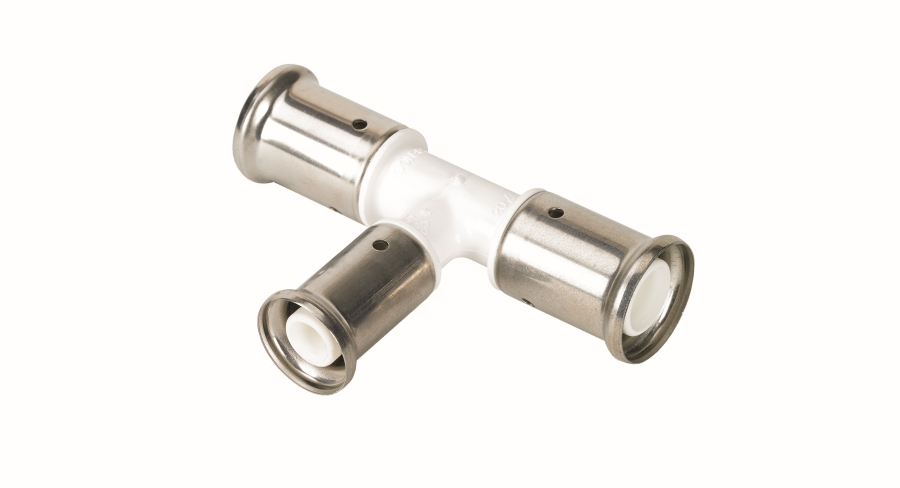 

Пресс Тройник HENCO 20 х 16 х 20, ПВДФ (белая)
