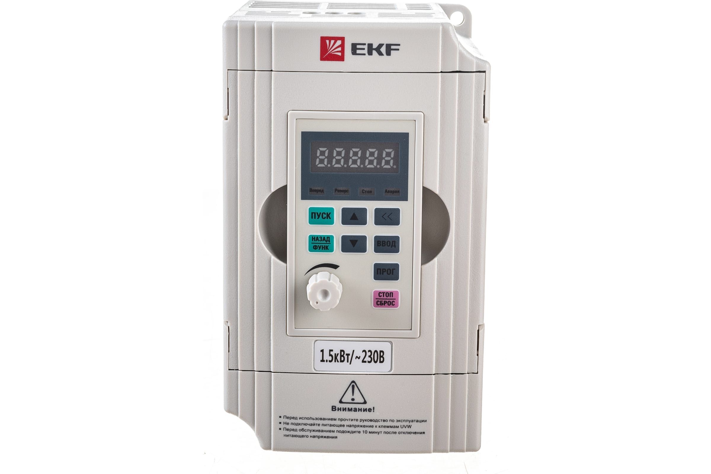 

Преобразователь частоты 1.5/2.2кВт 1х230В VECTOR-100 EKF VT100-1R5-1B