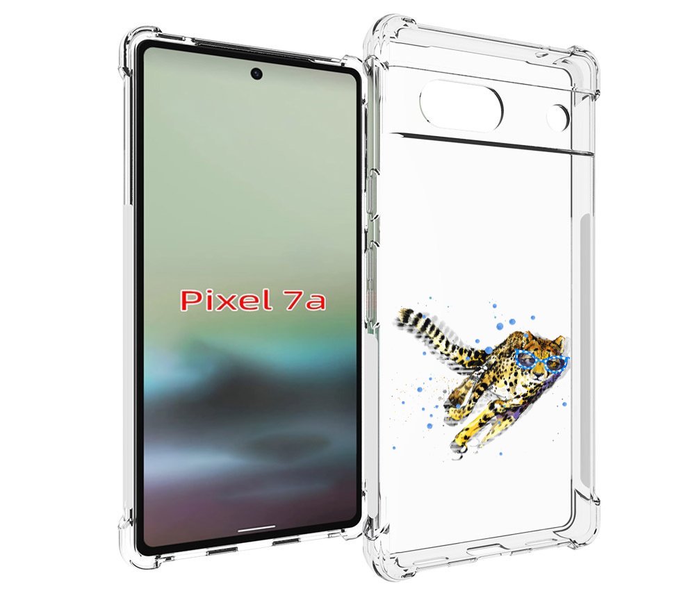 

Чехол MyPads гепард в очках для Google Pixel 7A, Tocco