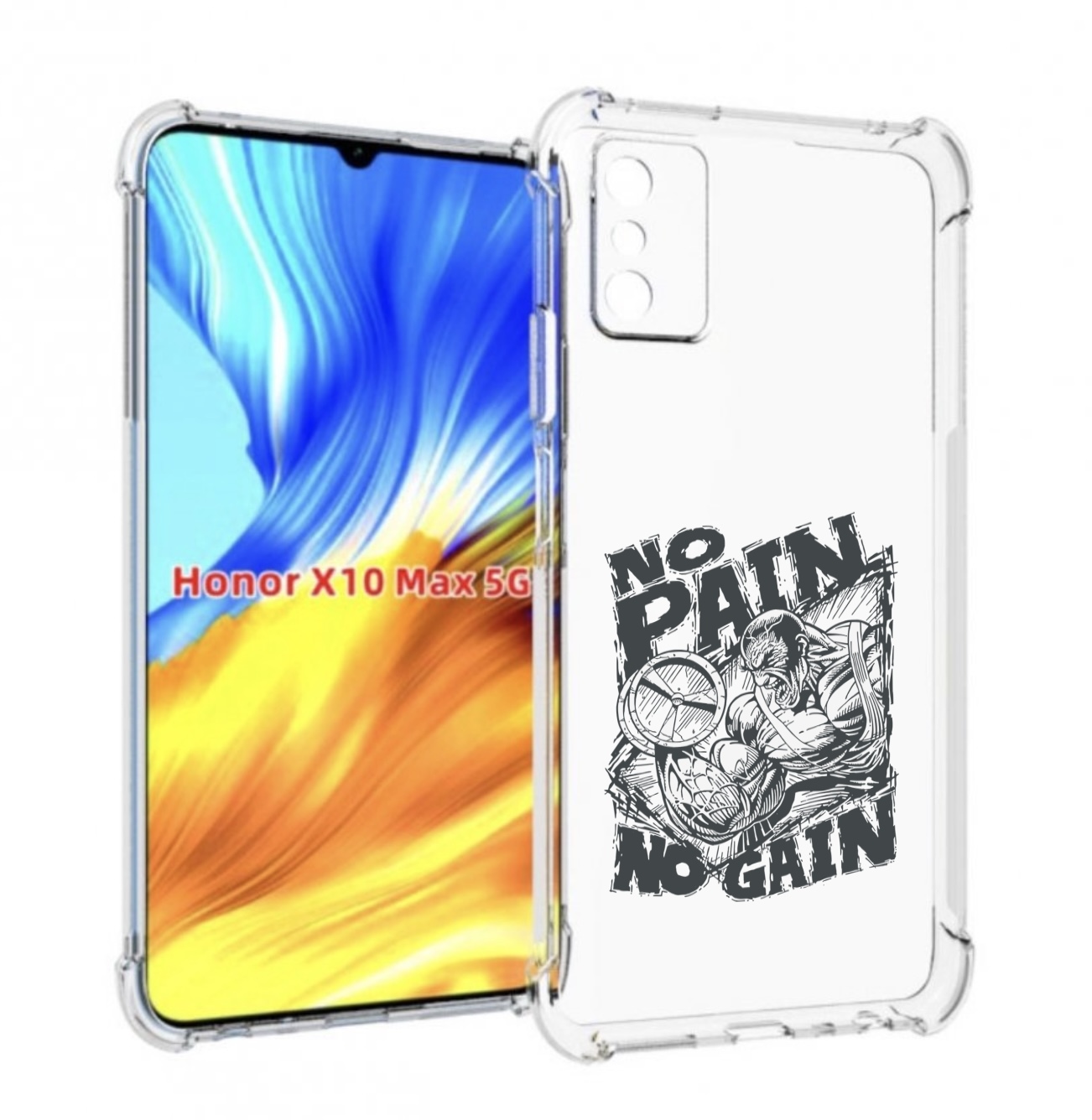 

Чехол MyPads бодибилдинг тяжелая работа для Honor X10 Max, Прозрачный, Tocco