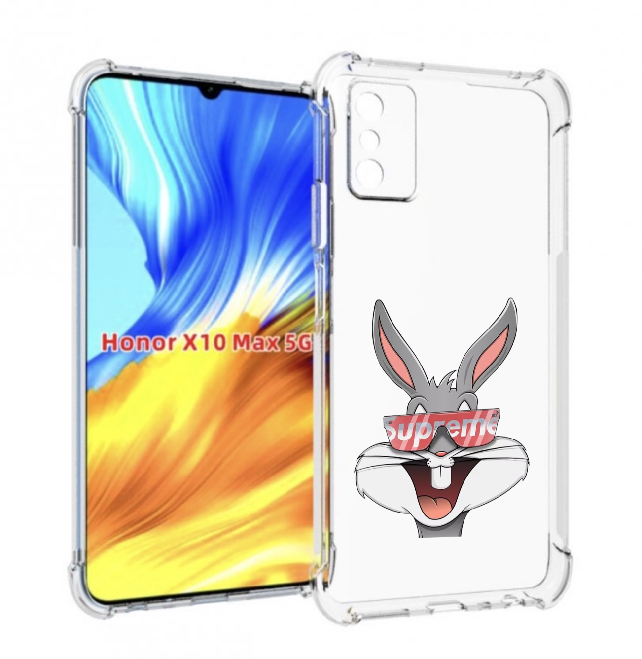 

Чехол MyPads крутой-заяц для Honor X10 Max, Прозрачный, Tocco