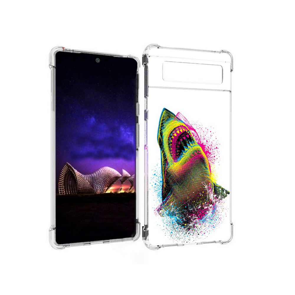 

Чехол MyPads Tocco для Google Pixel 6 челюсти-2, Прозрачный, Tocco