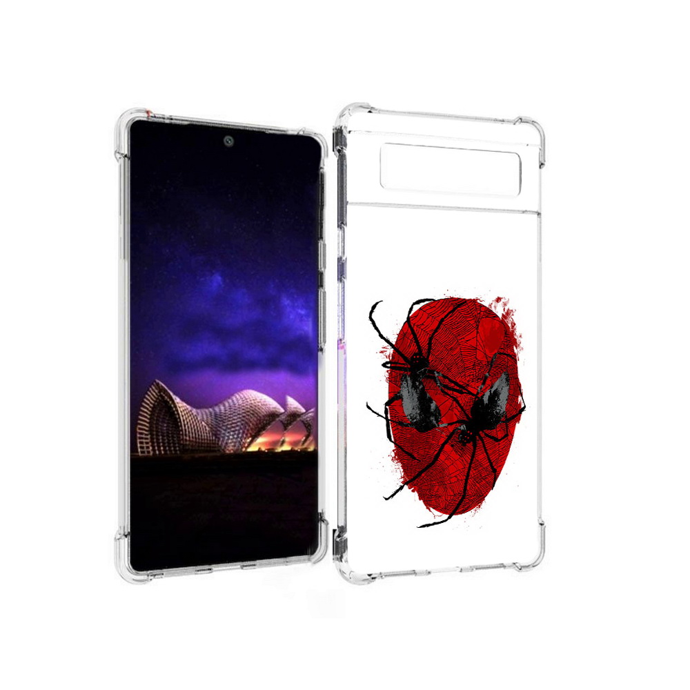 

Чехол MyPads Tocco для Google Pixel 6 человек паук, Прозрачный, Tocco
