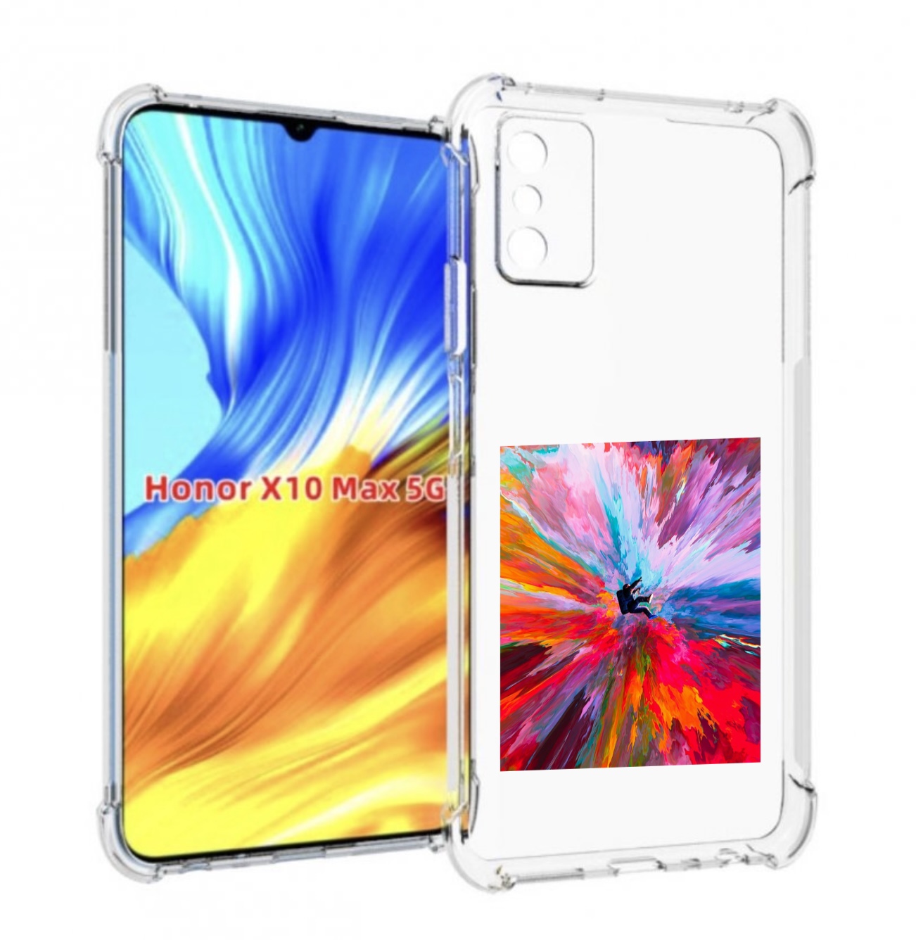 

Чехол MyPads красочный астранавт для Honor X10 Max, Прозрачный, Tocco