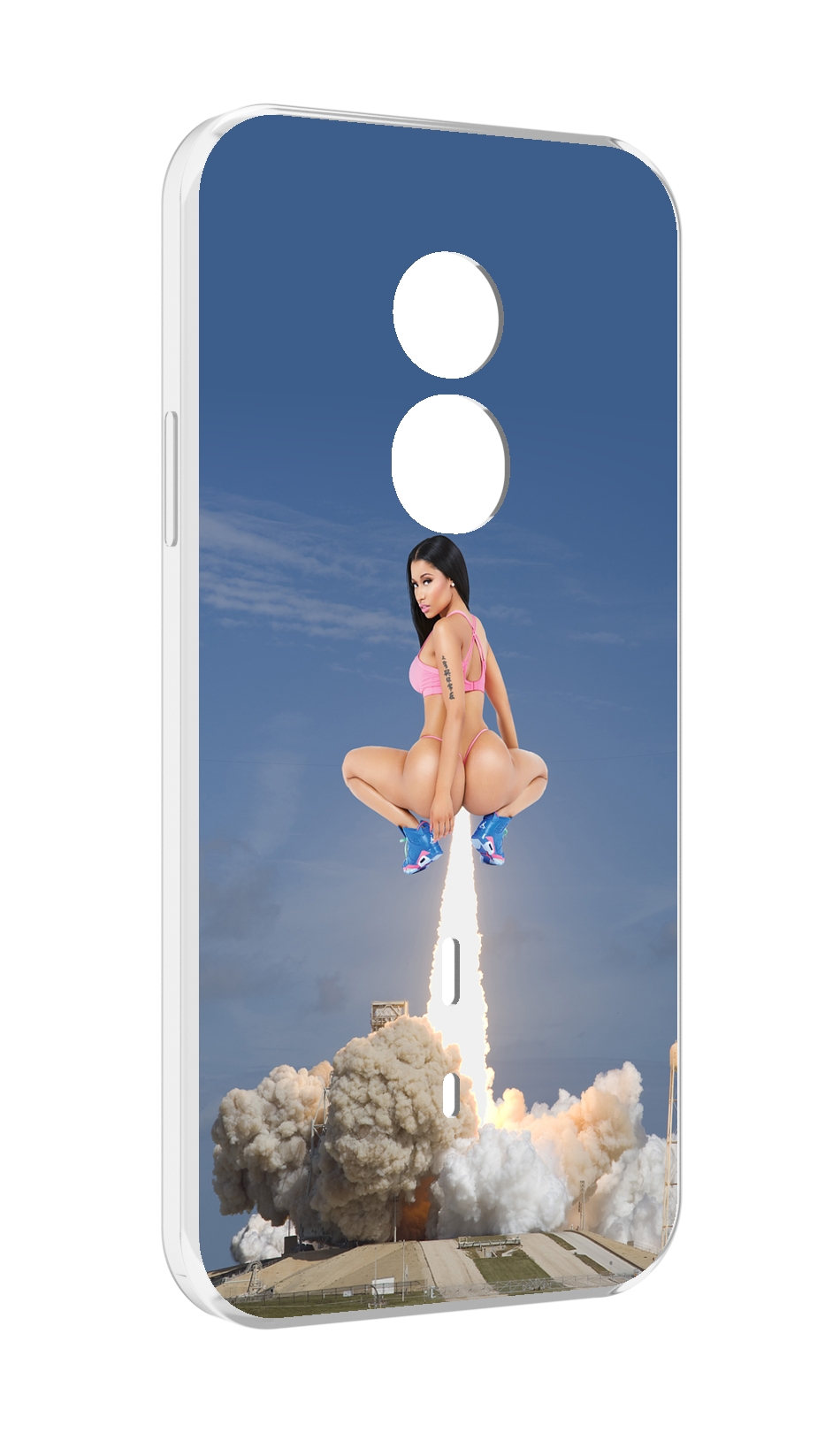 

Чехол MyPads ники-минаж-ракета детский для Doogee S51, Прозрачный, Tocco