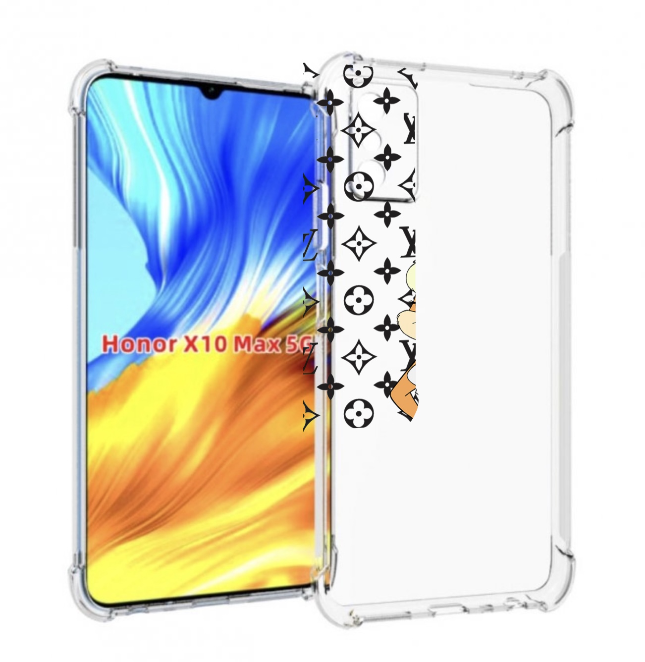 

Чехол MyPads красивый-принт-на-чехол женский для Honor X10 Max, Прозрачный, Tocco