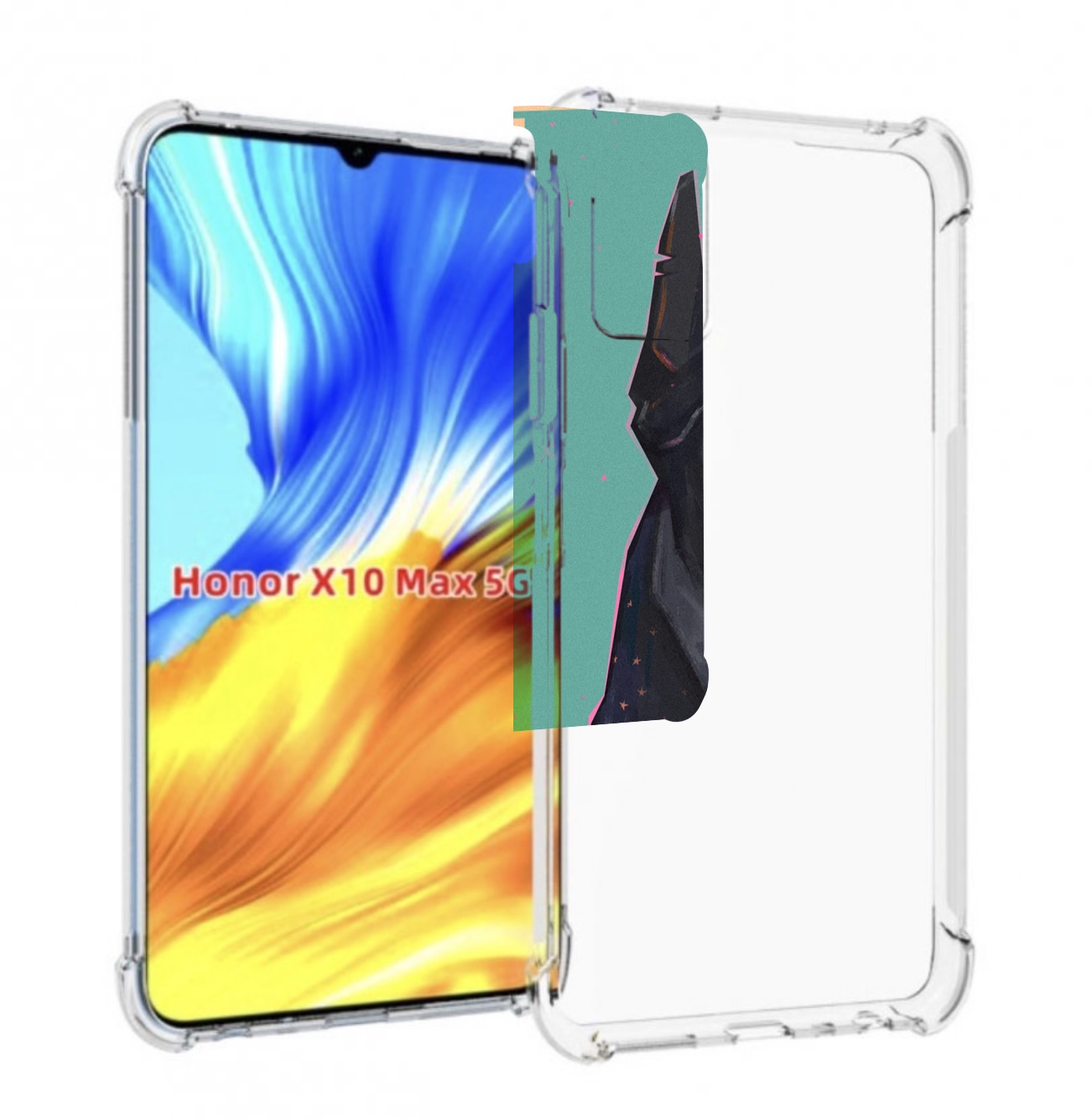 

Чехол MyPads красивый-доберман для Honor X10 Max, Прозрачный, Tocco