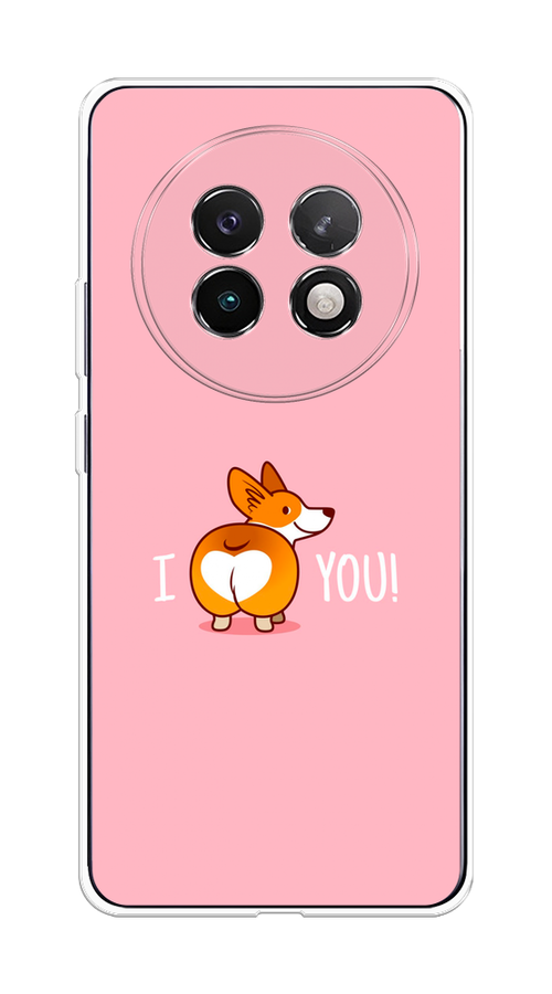 

Чехол на Realme 13+ "Корги I love you", Розовый;коричневый;белый, 2518750-1